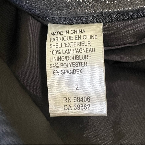 Theory Lamb Leather Mini Skirt Black XS - Picture 10 of 10